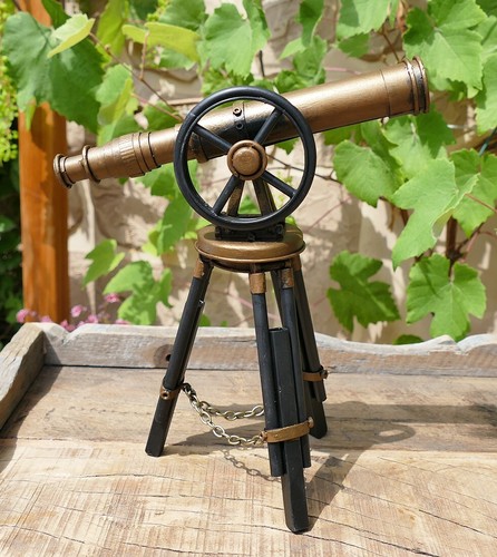 Teleskop fernglas blechmodell - teleskop,